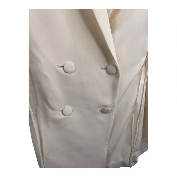 NWT NBD Brave Wrap Blazer Dress Lace Up Side White Size Medium